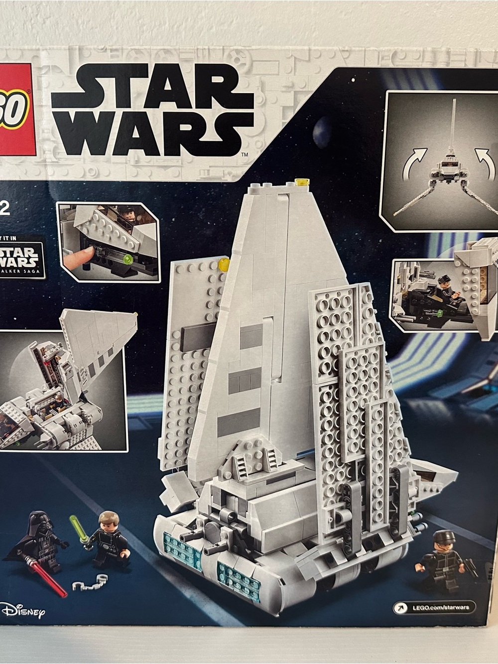 Star Wars White & Gray Buildable Imperial Shuttle Set